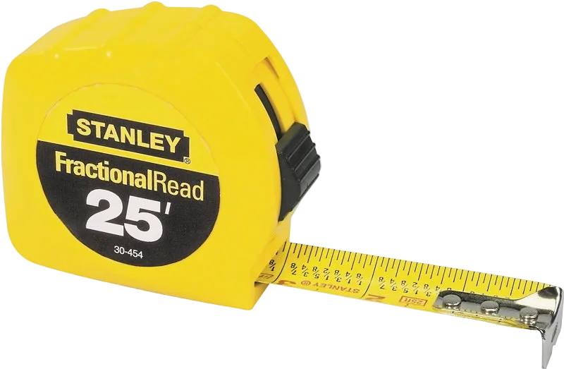 Stanley 25' x 1 Fractional Read Tape Measure