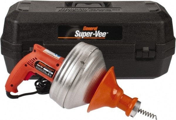 SUPER-VEE POWER DRAIN MACHINE w/ CASE, 25HE1 (1/4" X 25') CABLE