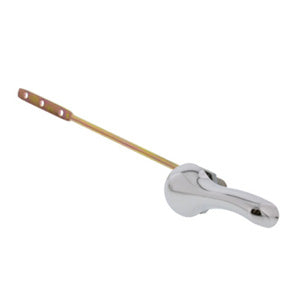 UNIVERSAL CHROME TOILET TANK FLUSH LEVER w/ BRASS ARM