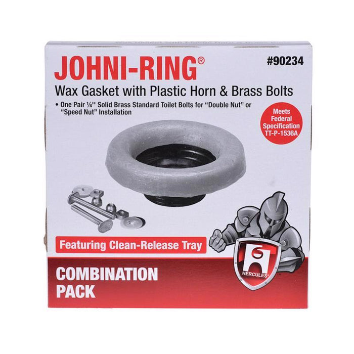 TOILET WAX RING KIT WITH FLANGE & BOLTS
