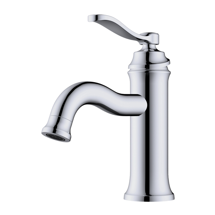 Single Handle Bathroom Faucet With Pop-Up - Chrome