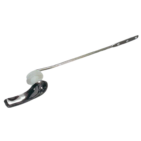 UNIVERSAL CHROME TOILET TANK FLUSH LEVER w/ BRASS ARM