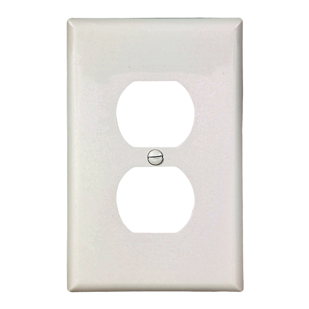 Wall Plate 1Gng Dplx Receptacle White — Statewide Supply