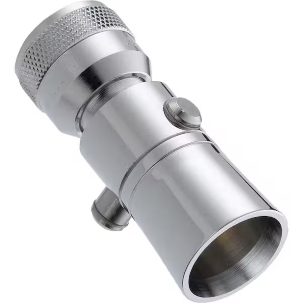 WATER SAVER SHOWER HEAD w/ SHUT OFF VALVE - CHROME PLATED