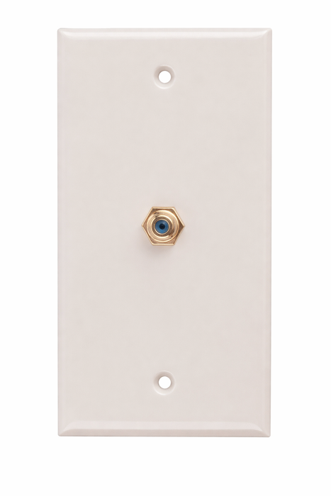 Coaxial Wall Plate White / Ivory