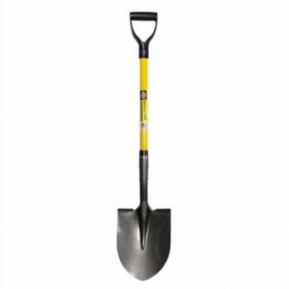 D-Handle Fiberglass Round Point Shovel