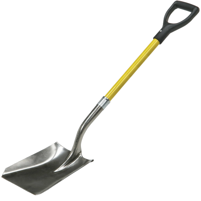 D Handle Fiberglass Square Point Shovel