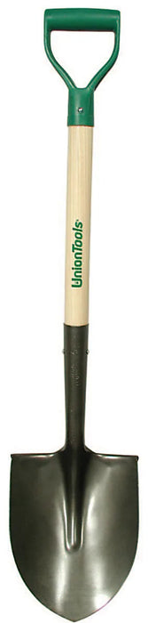 D-Handle Wood Round Point Shovel