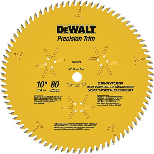 DeWalt 10" 80T Carbide Saw Blade