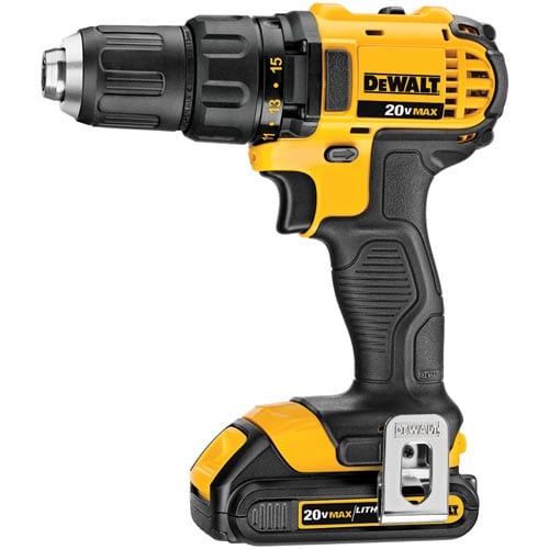 DeWalt 20V Lith-Ion Compact Drill/Driver Kit w/ Charger, 2 Batteries, Case