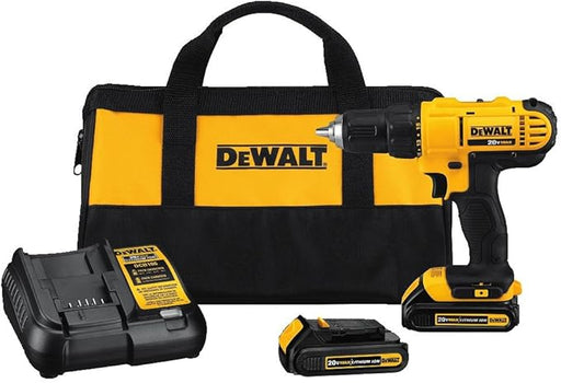 DeWalt 20V Max 1/2 in. Brushed Cordless Compact Drill Kit (Battery & Charger)