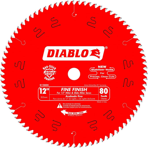Diablo 12" Hi-Density Carbide Finishing Saw Blade 80 Teeth