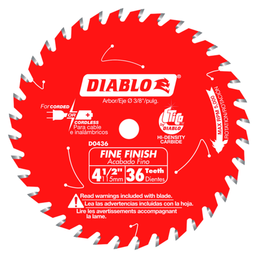 Diablo 4-1/2" 36T Saw Blade