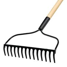 14 Tine Bow Rake - Wood Handle