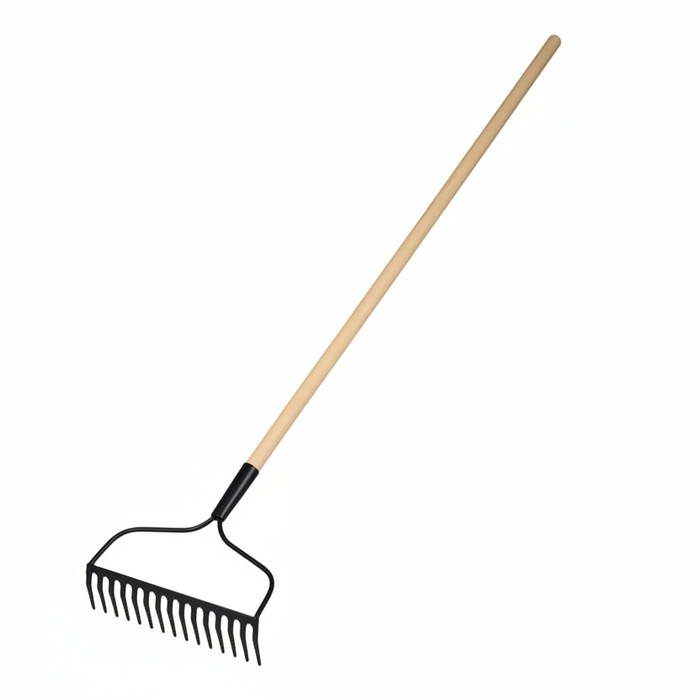 14 Tine Bow Rake - Wood Handle