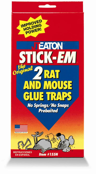 Eaton Stick-Em Rat & Mouse Glue Trap - 2 Pk