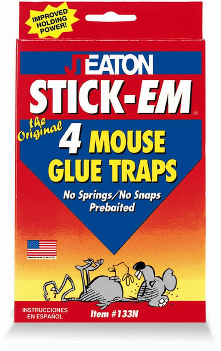 Eaton Stick-Em Rat & Mouse Glue Trap - 4 Pk