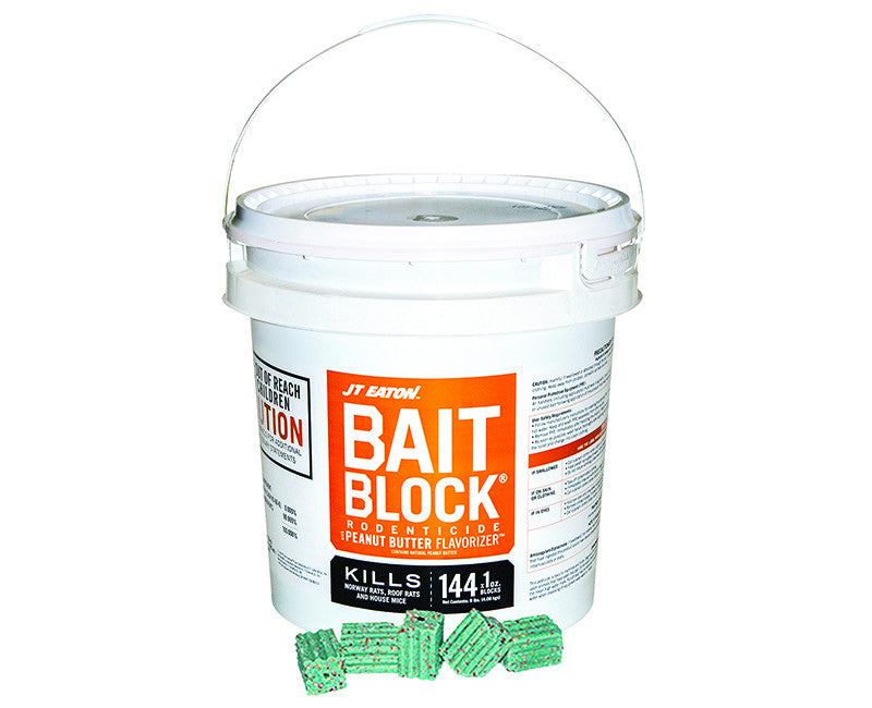 JT Eaton 9 Lb Peanut Butter Bait Blocks - 72 Pcs x 2oz