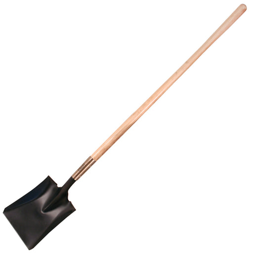 Long Handle Wood Square Point Shovel