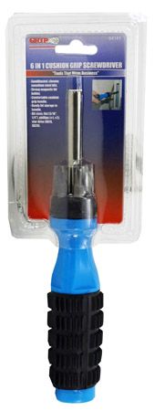 CUSHION GRIP 6 X 1 SCREWDRIVER