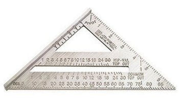 Johnson Johnny Square 7 in. L Aluminum Professional Rafter Square