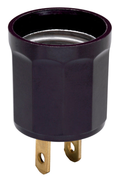 Single Bulb Medium Base Plug-In Socket Adapter