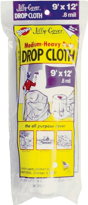 Drop Cloth Plastic .8Mil 9X12Ft