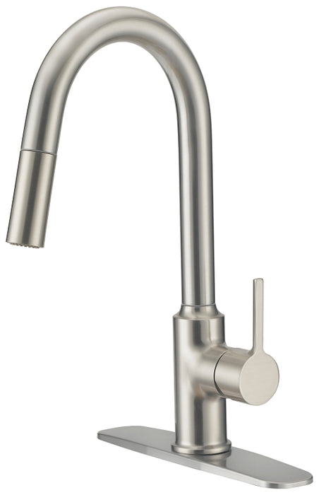 Kitchen Faucet Pull-Down Contemporary - Brushed Nickel