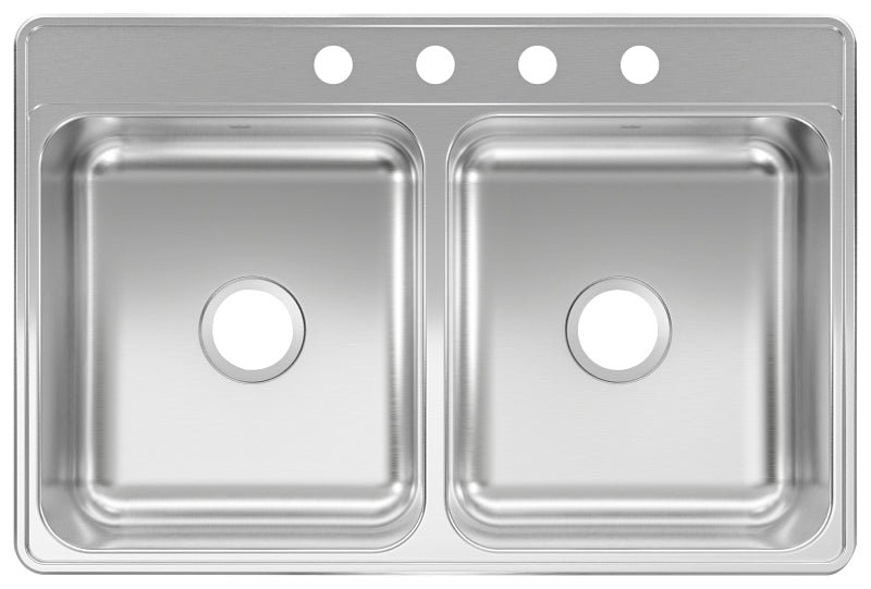 Double Bowl Sink 33X22X6 - Stainless Steel