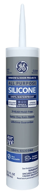 Ge Sealant Silicone Window & Door Clear 10.1Oz
